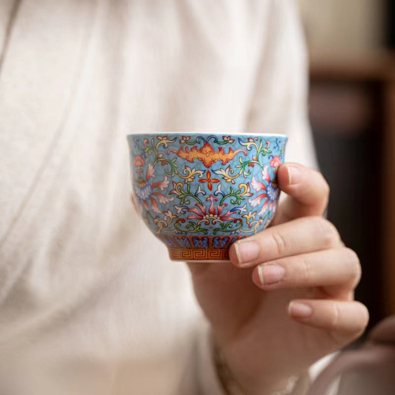 Enameled Tea Cup Master Cup