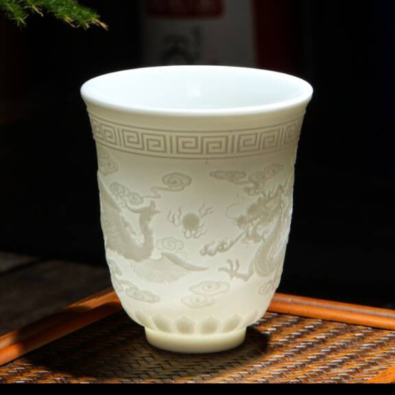 White Porcelain Lamb's Jade Porcelain Teacup