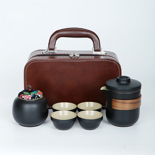 Portable Outdoor Car Travel Kung Fu Tea Set