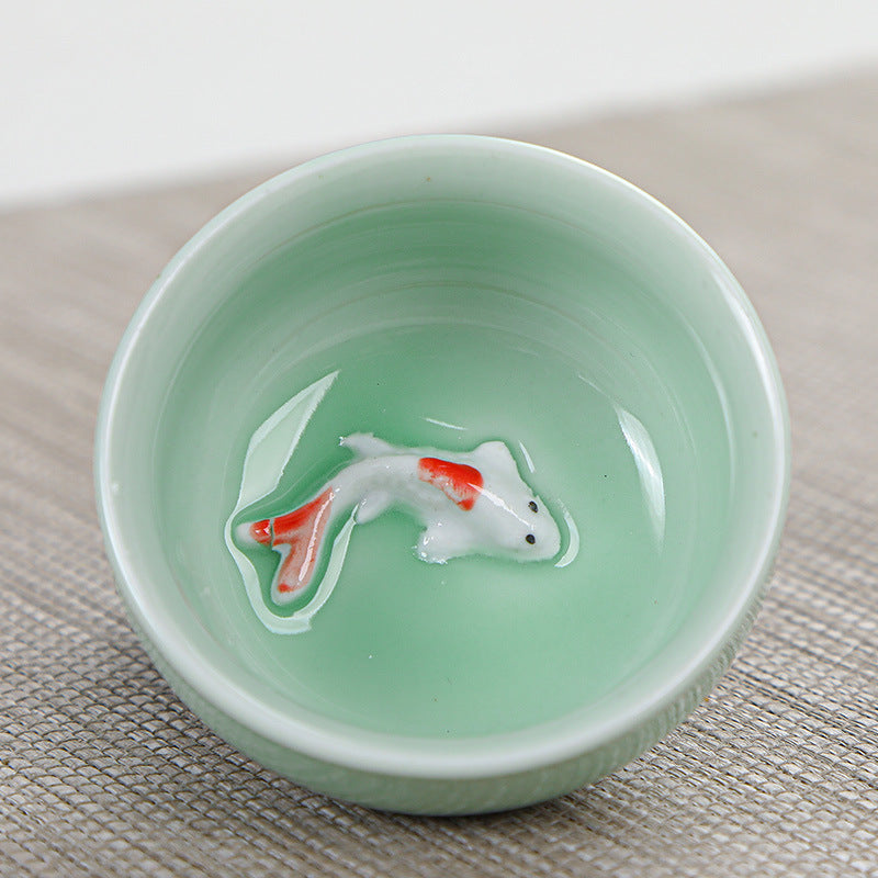 Celadon Small Fish Tea Set