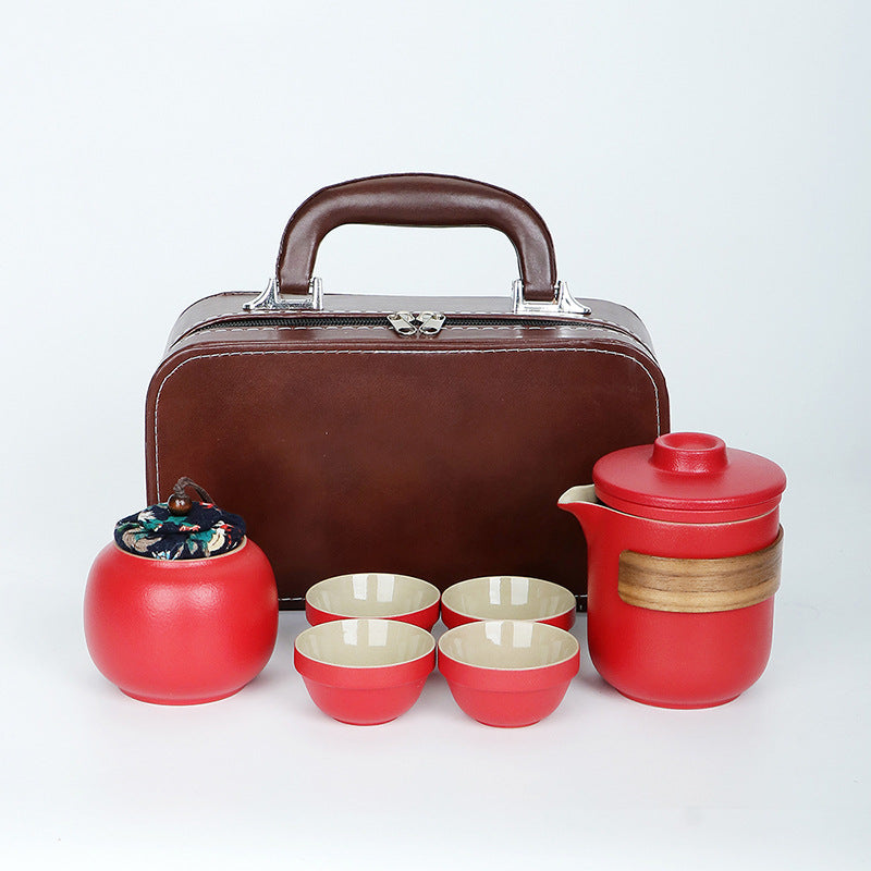 Portable Outdoor Car Travel Kung Fu Tea Set